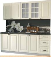 Кухня Интерлиния Мила Деко 2.0 А (слоновая кость/кастилло темный) картинка