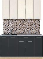 Кухня Интерлиния Мила Лайт 1.5 (вудлайн кремовый/антрацит) картинка