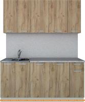 Кухня Интерлиния Мила Лайт 1.7-60 (дуб золотой) картинка