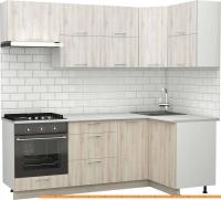 Кухня S-Company Клео крафт 1.2x2.2 правая (сосна лофт кремовая/сосна лофт белая) картинка