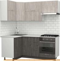 Кухня S-Company Клео крафт 1.2x1.9 левая (железный камень/бетонный камень) картинка