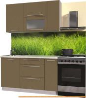 Кухня Интерлиния Мила Пластик 2.2 В (гортензия глянец/белый глянец/опал светл.) картинка