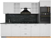 Кухня Интерлиния Мила Деко 2.8 (белый-кастилло темный) картинка