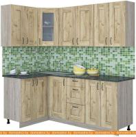 Кухня Интерлиния Мила Хольц 12x20 (дуб золотой) картинка