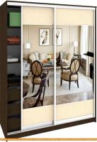 Шкаф-купе Кортекс-мебель Сенатор ШК10 Геометрия ДСП с зеркалом (венге/венге светлый) картинка