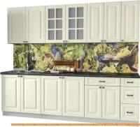 Кухня Интерлиния Мила Деко 2.5 Б (слоновая кость/кастилло темный) картинка