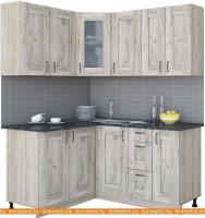Кухня Интерлиния Мила Хольц 14x16 (дуб серый) картинка