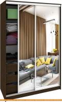 Шкаф-купе Кортекс-мебель Сенатор ШК10 Классика зеркало (венге) картинка