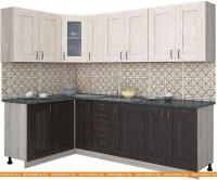 Кухня Интерлиния Мила Хольц 14x25 (дуб венге/дуб молочный) картинка