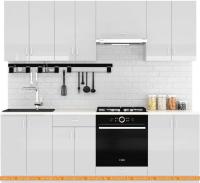 Кухня Сивирин-Компани Клео глосс 2.3 (белый глянец\белый глянец) картинка