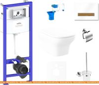 Унитаз Lavinia Boho Relfix Bristol Rimless 9 в 1 75110383 (белый стекло) картинка