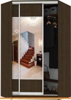 Шкаф-купе Кортекс-мебель Сенатор ШК30 Геометрия ДСП с зеркалом (венге темный) картинка