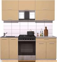 Кухня Интерлиния Мила Gloss 60-19 (капучино глянец) картинка