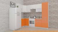 Кухня ВерсоМебель ЭкоЛайт-6 1.2x2.7 правая (белый/манго) картинка