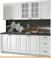 Кухня Интерлиния Мила Деко 2.0 А (белый/кастилло темный) картинка