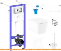 Унитаз Lavinia Boho Relfix Aveo Rimless 9 в 1 97020181 (белый пластик) картинка