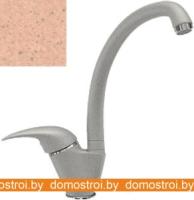 Смеситель Polygran Eco высокий Излив (бежевый 27) картинка