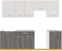 Кухня ВерсоМебель Эко-6 2.5 (север. дерево светлое/север. дерево темное) картинка