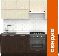Кухня S-Company Клео крафт 2.2 (файнлайн мокка/файнлайн крем) картинка
