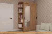 Шкаф-купе ЭлиГард Лагуна ШЛ-04.Л.1 (дуб натуральный) картинка