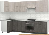 Кухня S-Company Клео крафт 1.2x3.0 левая (железный камень/бетонный камень) картинка