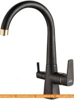 Смеситель ZorG SH 819 (черный/бронзовый) картинка