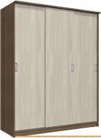 Шкаф-купе Интерлиния Неаполь АН-012-18-00 БФ (ясень шимо светлый/ясень шимо темный) картинка