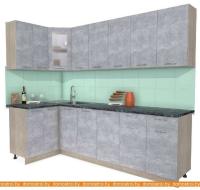 Кухня Интерлиния Мила 12x26 (бетон-бетон-кастилло темный) картинка