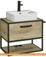 Тумба Акватон Фабрик 65 под умывальник Джой-3 (дуб эндгрейн) картинка