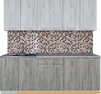 Кухня Интерлиния Мила Лайт 2.2 (дуб белый/дуб серый) картинка