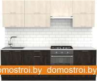Кухня S-Company Клео крафт 2.5 (угольный камень/шелковый камень) картинка