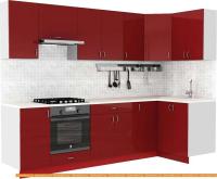Кухня S-Company Клео глосc 1.2x2.8 правая (бургундский глян./бургундский глян.) картинка