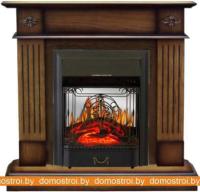Комплект камина Smolcom Brighton STD-ASP с Royal Flame Majestic FX M Black (дуб антик) картинка