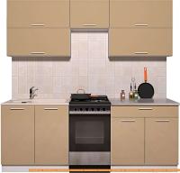 Кухня Интерлиния Мила Gloss 50-21 (капучино глянец) картинка