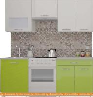 Кухня ВерсоМебель ЭкоЛайт-5 1.9 (белый/лайм яркий) картинка