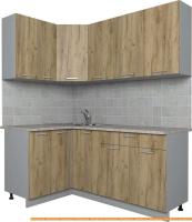 Кухня Интерлиния Мила Лайт 1.2x1.8 (дуб золотой) картинка