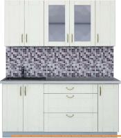 Кухня Интерлиния Мила Крафт 1.7Б (дуб снежный) картинка