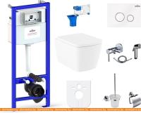 Унитаз Lavinia Boho Relfix Aveo Rimless 10 в 1 98010095 (белое стекло) картинка