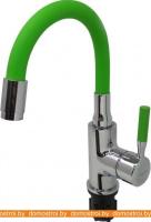 Смеситель Ledeme L1399-5 (хром/зеленый) картинка