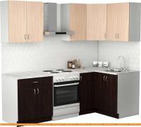 Кухня S-Company Клео лайт 1.2x1.7 правая (венге/дуб молочный) картинка