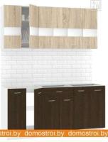 Кухня Кортекс-мебель Корнелия Экстра 1.7 без столешницы (дуб сонома/венге) картинка