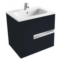 Тумба под умывальник Roca Victoria Nord 60 [ZRU9000096+32782100Y] черная с умывальником картинка