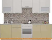 Кухня ВерсоМебель ЭкоЛайт-6 3.0 (белый/персик) картинка