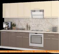Кухня Кастанье Марта 2.6 (ваниль/трюфель коричневый) картинка