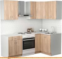 Кухня S-Company Клео лайт 1.2x1.5 правая (дуб сонома/дуб сонома) картинка