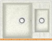 Кухонная мойка Elmar M-08M (белый гранит Q15) картинка