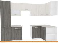 Кухня ВерсоМебель Эко-6 1.3x2.8 правая (северное дерево светлое/сев дерево темное) картинка