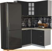 Кухня Интерлиния Мила Деко 1.2x1.4 (пепел/опал светлый) картинка