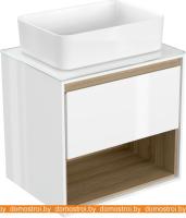 Тумба под умывальник Cersanit Louna 60 SZ-LOU60-BL/WH картинка