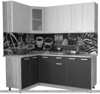 Кухня Интерлиния Мила 12x20 (красный-антрацит-кастилло темный) картинка